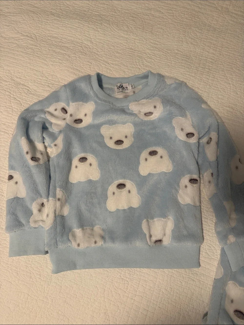 Lola and the Boys fuzzy panda set 8 never worn